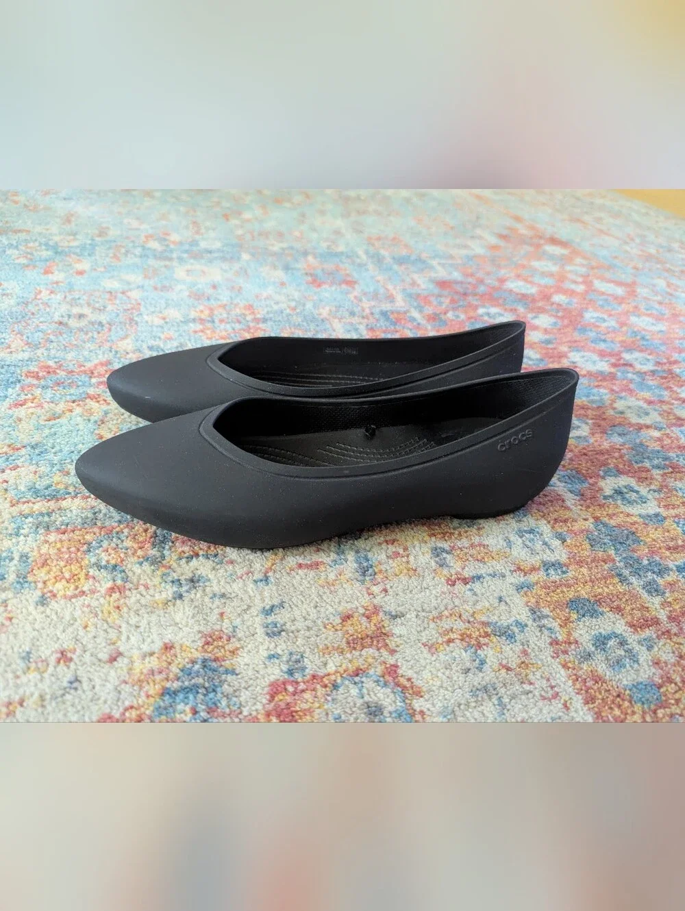 Crocs Women's 10 Brooklyn Pointed Toe Ballet Flats Slip-On Synthetic Lightweight